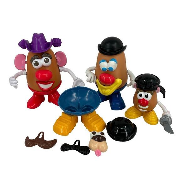 Mr Potato Head Lot with Heads Parts Accessories Mini Mixed Incomplete Sets - Picture 1 of 7